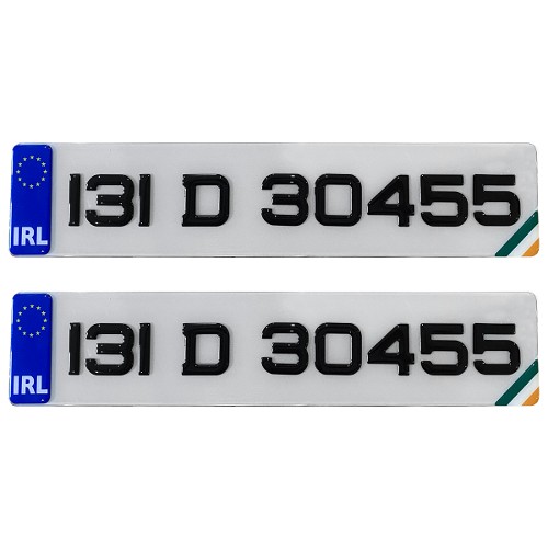 3D Show Number Plates (2x Plates)