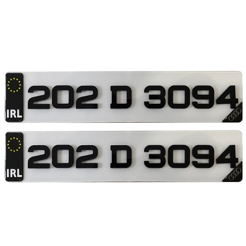 4D Show Number Plates (2x Plates)
